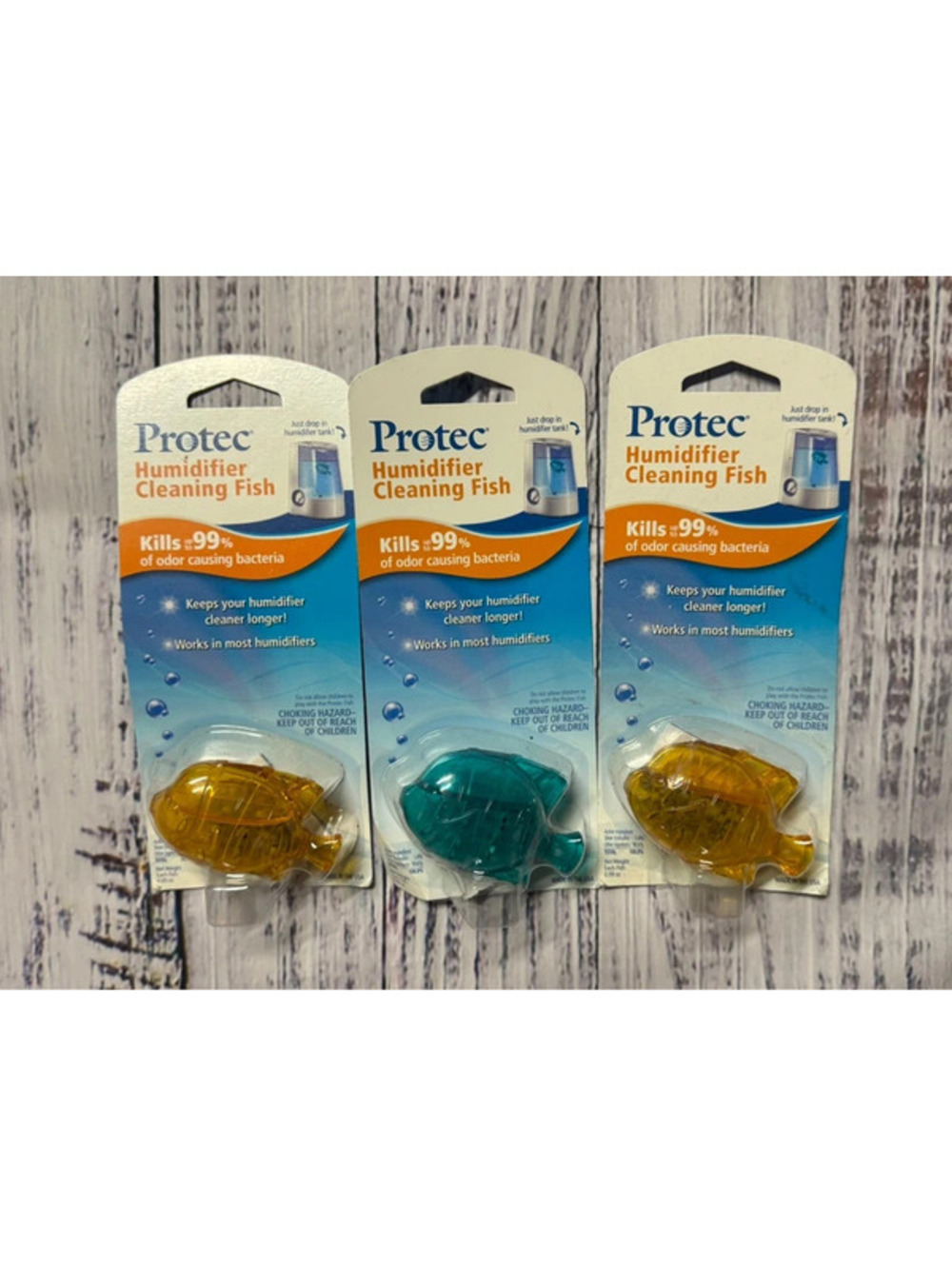 NEW Lot of 3 Protec Humidifier Cleaning Fish